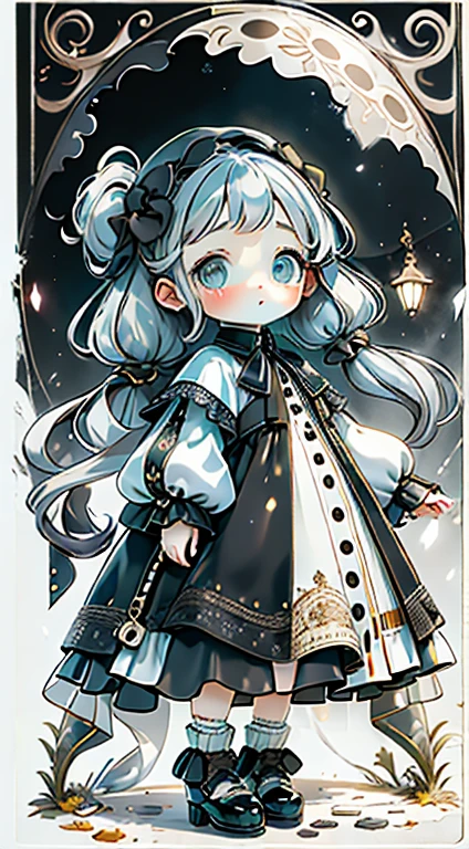 ((masterpiece)), ((Highest quality)), ((High resolution)), ((Highly detailed CG Unity 8k wallpaper)), alone, Tachibana Sonata, Brown uniform, Black Skirt, White socks, Outdoor, face, curtained hair, Parted hair, Silver Hair、Highest quality、Ultra delicate、Cute eyes big eyes、Luxury Dresses、