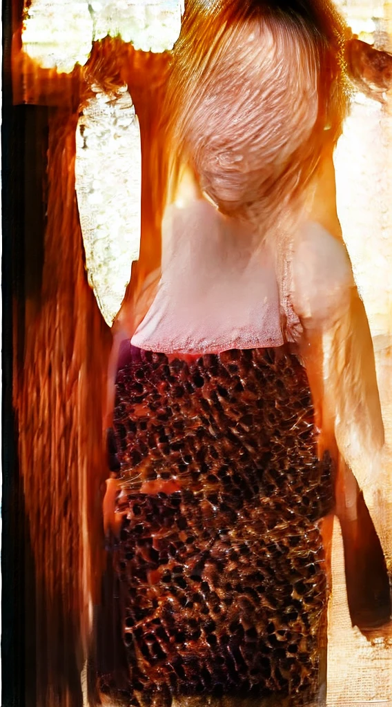 (Best Quality), (Ultra-detailed), (Illustration), (Detailed light), (extremely delicate and beautiful), 1young girls, Brown hair, Brown eyes, modeled, bare shoulders、breastsout:1.2), Best Quality, extremely detailed CG unified 8k wallpaper, High-definition color, Professional, (((Bokeh))), depth of fields, Twilight, Sunset,