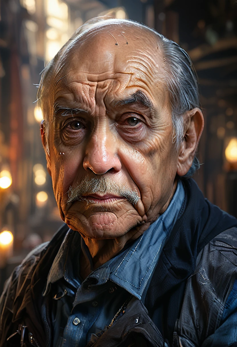 a elderly man, dramatic lighting, backlit, dramatic chiaroscuro lighting on face, piercing eyes, soft colors, photography, (best quality,4k,8k,highres,masterpiece:1.2),ultra-detailed,(realistic,photorealistic,photo-realistic:1.37),HDR,UHD,studio lighting,ultra-fine painting,sharp focus,physically-based rendering,extreme detail description,professional,vivid colors,bokeh