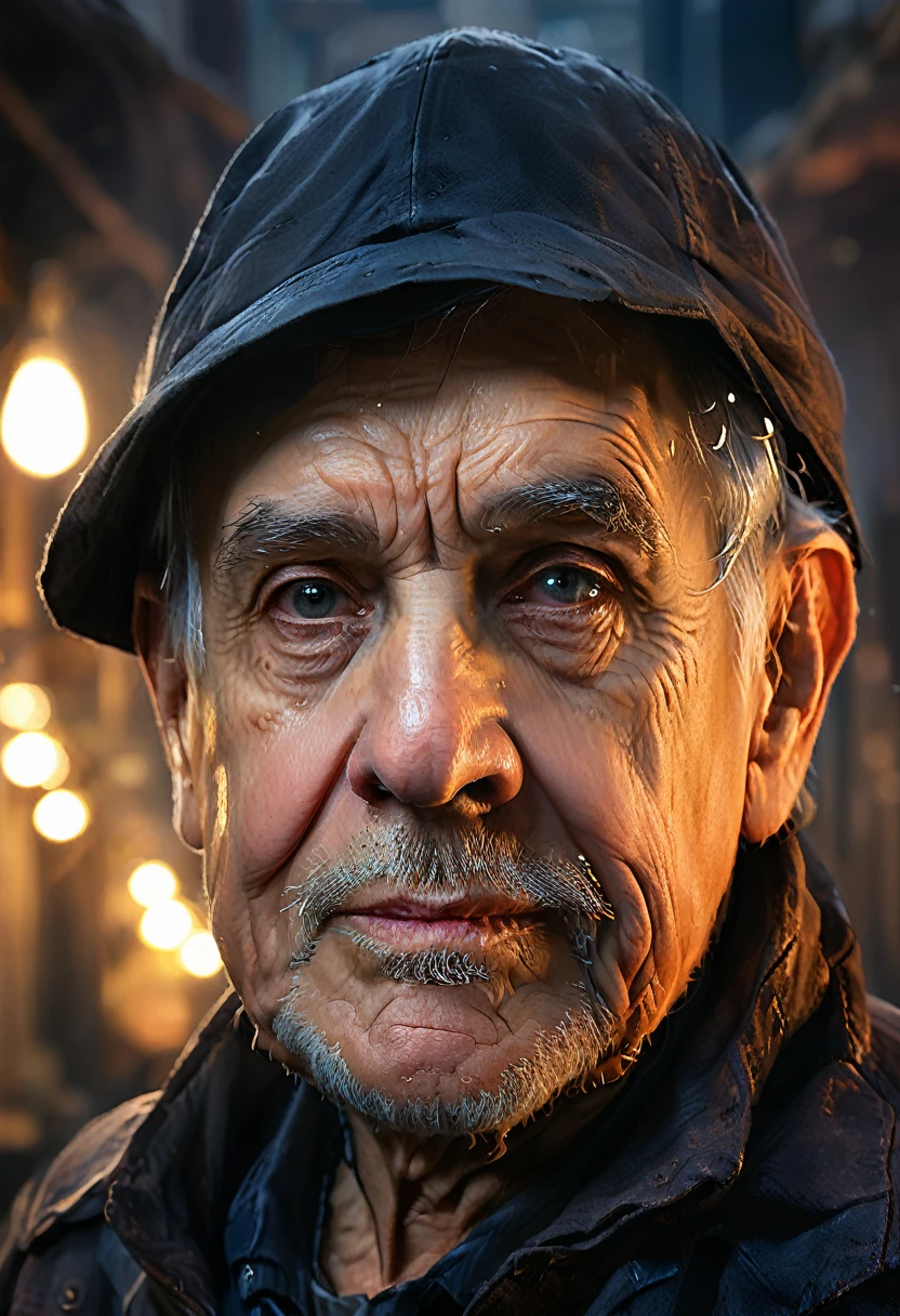 a elderly man, dramatic lighting, backlit, dramatic chiaroscuro lighting on face, piercing eyes, soft colors, photography, (best quality,4k,8k,highres,masterpiece:1.2),ultra-detailed,(realistic,photorealistic,photo-realistic:1.37),HDR,UHD,studio lighting,ultra-fine painting,sharp focus,physically-based rendering,extreme detail description,professional,vivid colors,bokeh