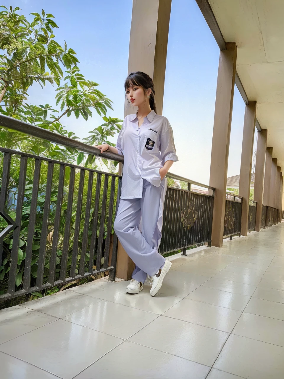 1girl,beautiful vintage color, instagram (photorealistic, high resolution:1.4), ((puffy eyes)), looking at viewer, , full body (8k, RAW photo, best quality, masterpiece:1.2), (realistic, photo-realistic:1.37),(sharp focus:1.2), professional lighting, photon mapping, radiosity, physically-based rendering, (pale skin:1.2),(small breasts:1.2), looking at viewer, (middle hair:1.5), portrait, purple eyes, (sliver hair:1.1),bangs, (simple background:1.4), solo, upper body, realistic,(masterpiece:1.4),(best quality:1.4),(shiny skin),fashi-girl,makeup,smile(skinny,closed mouth,shy :1.3) ,(standing,black Stewardess uniform,Necromancer:1.1),medium bust,sexy pose ,