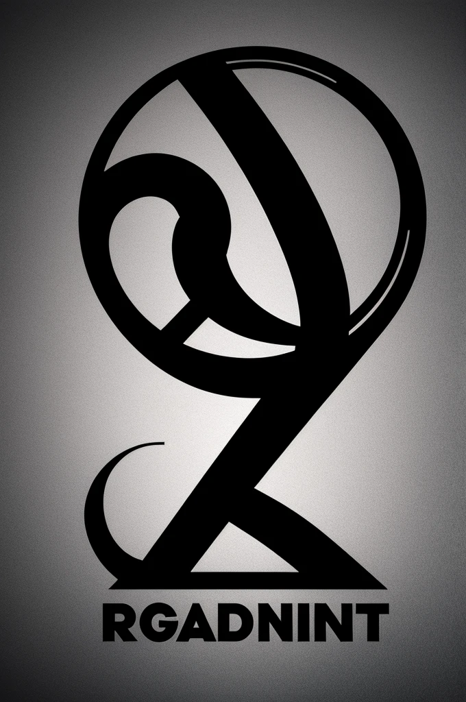Generate round dark spirit logo with letters 