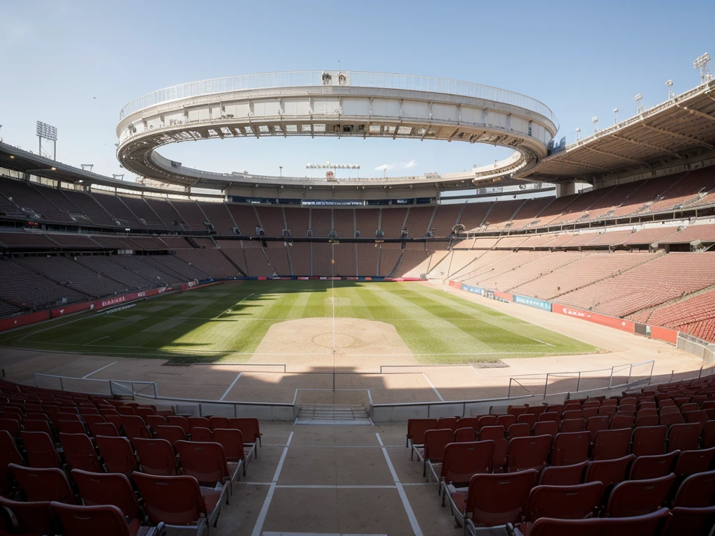 ((beste Qualität)), Soccer, Stadium, Red-White Club, Romanian Soccer Club, Empty stadium, Perspective within the stadium, Full stadium roof, 19,000 seat-only stadium, Really good stadium