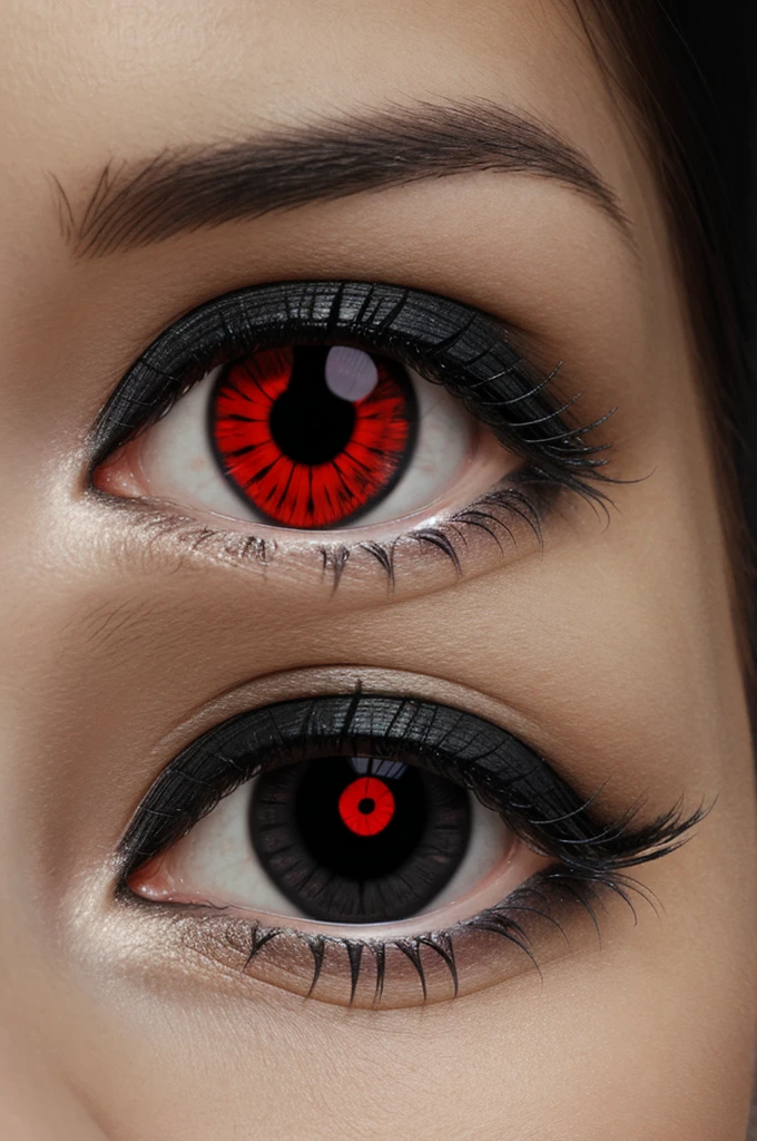 Sharingan eye with black background 