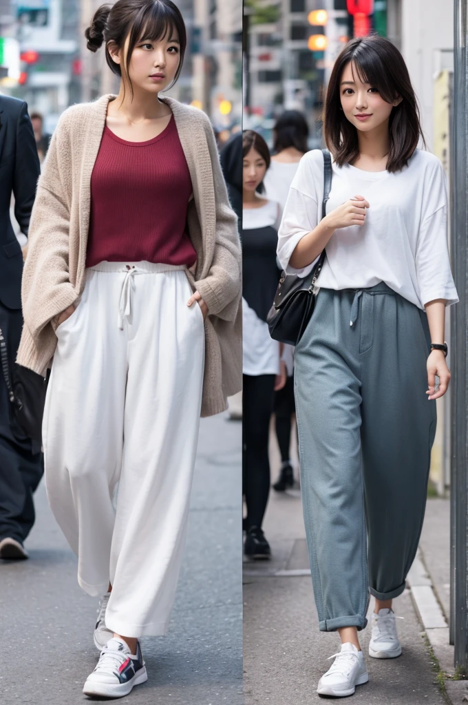 Japanese women in pants style