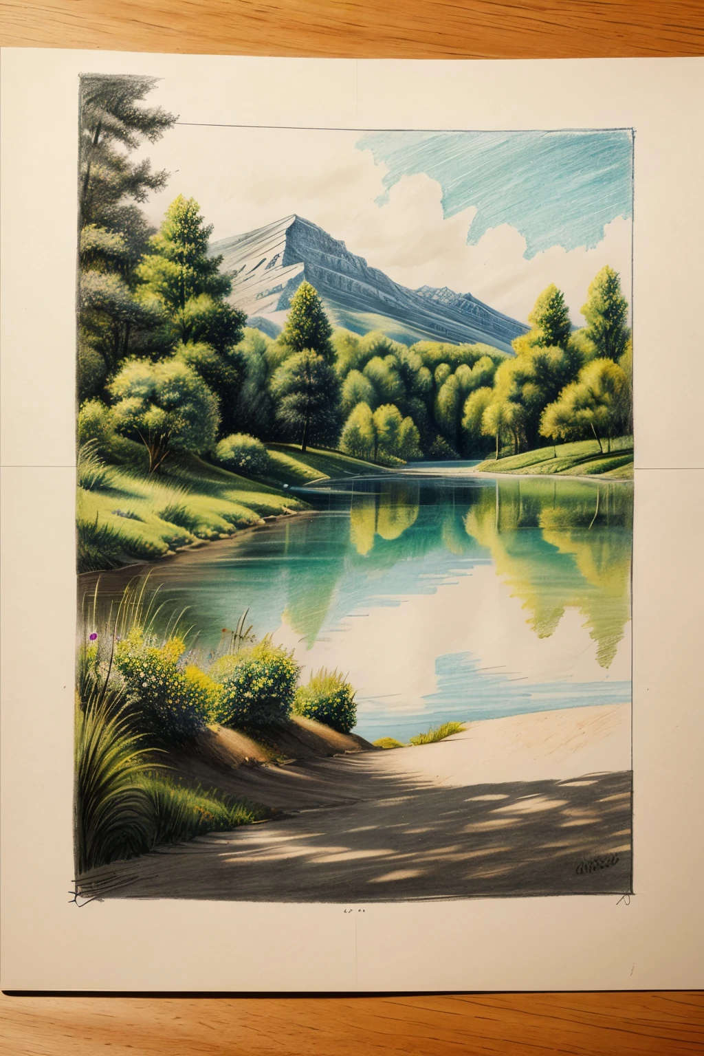 Easy drawings  of scenery with pencil shade 