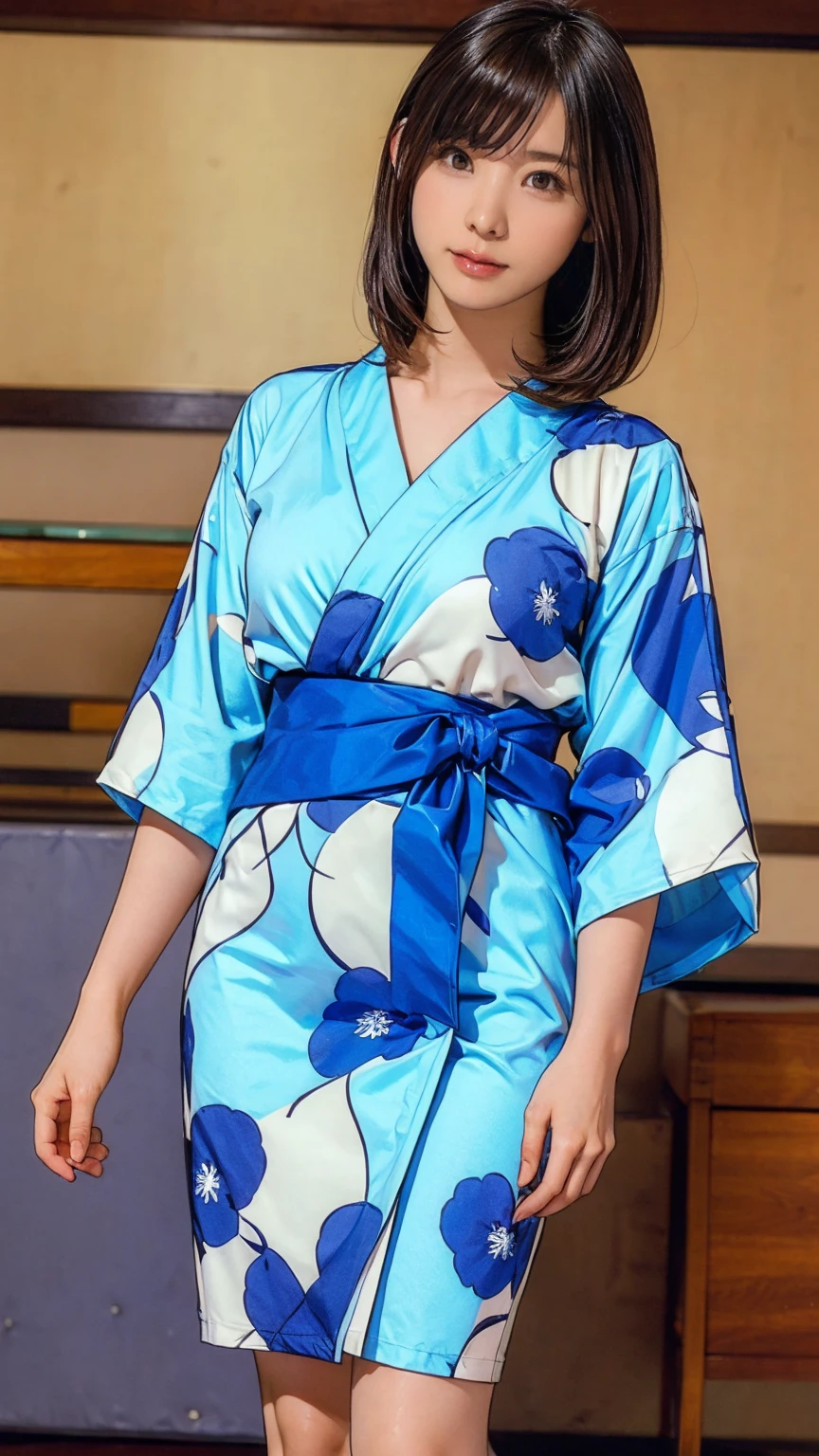 ((masterpiece)),(((Highest quality))),((Character design sheet)),Thin thighs,Long legs,masterpiece, Japanese Yukata,woman, 30 years old,
