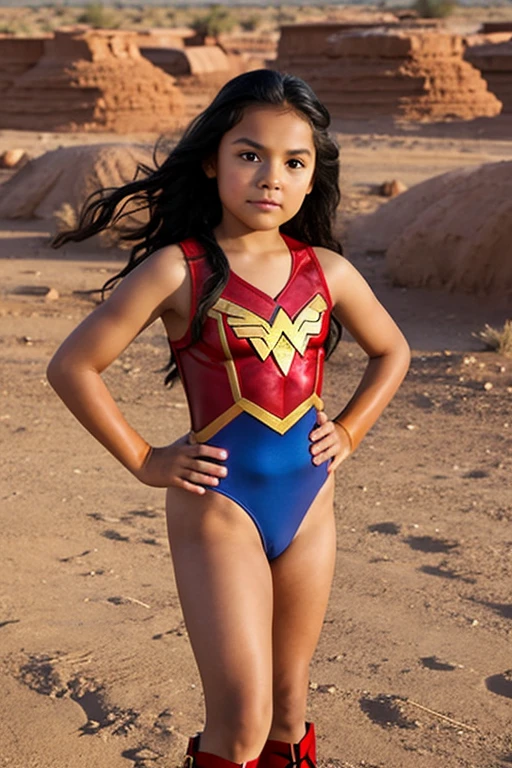 Girl, 12, Navajo, Wonder Woman Outfit, Leotard