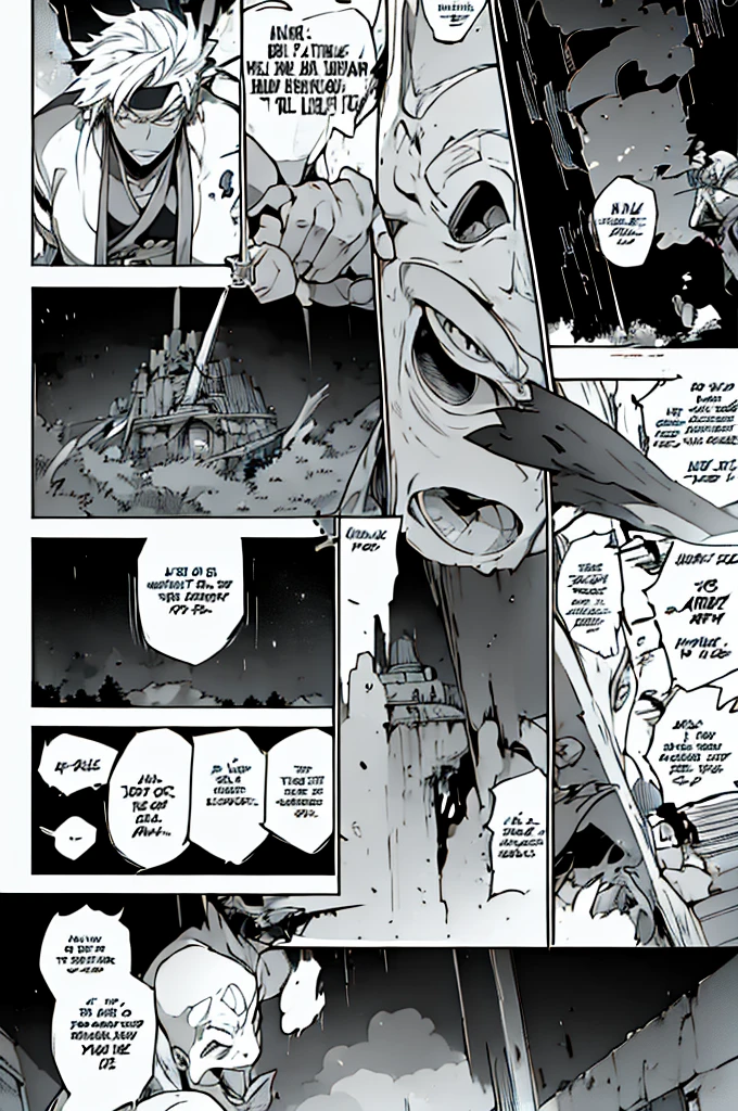 [gangster star] the hero charging ki of power. along with his 7 beautiful warriors. with divine weapons in the form of musical instruments. in a desert.