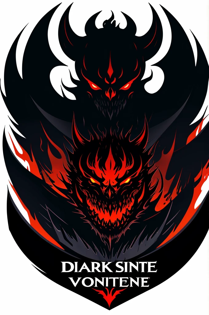 Generate a dark spirit logo for video game