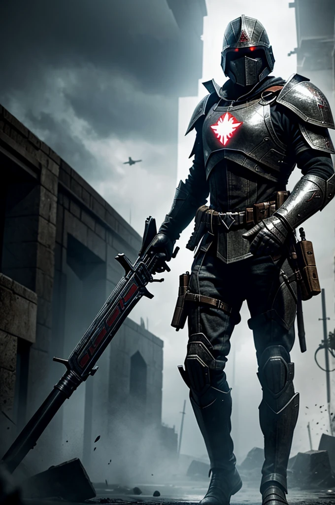 Generate an image of the mythical templar from the call of duty game