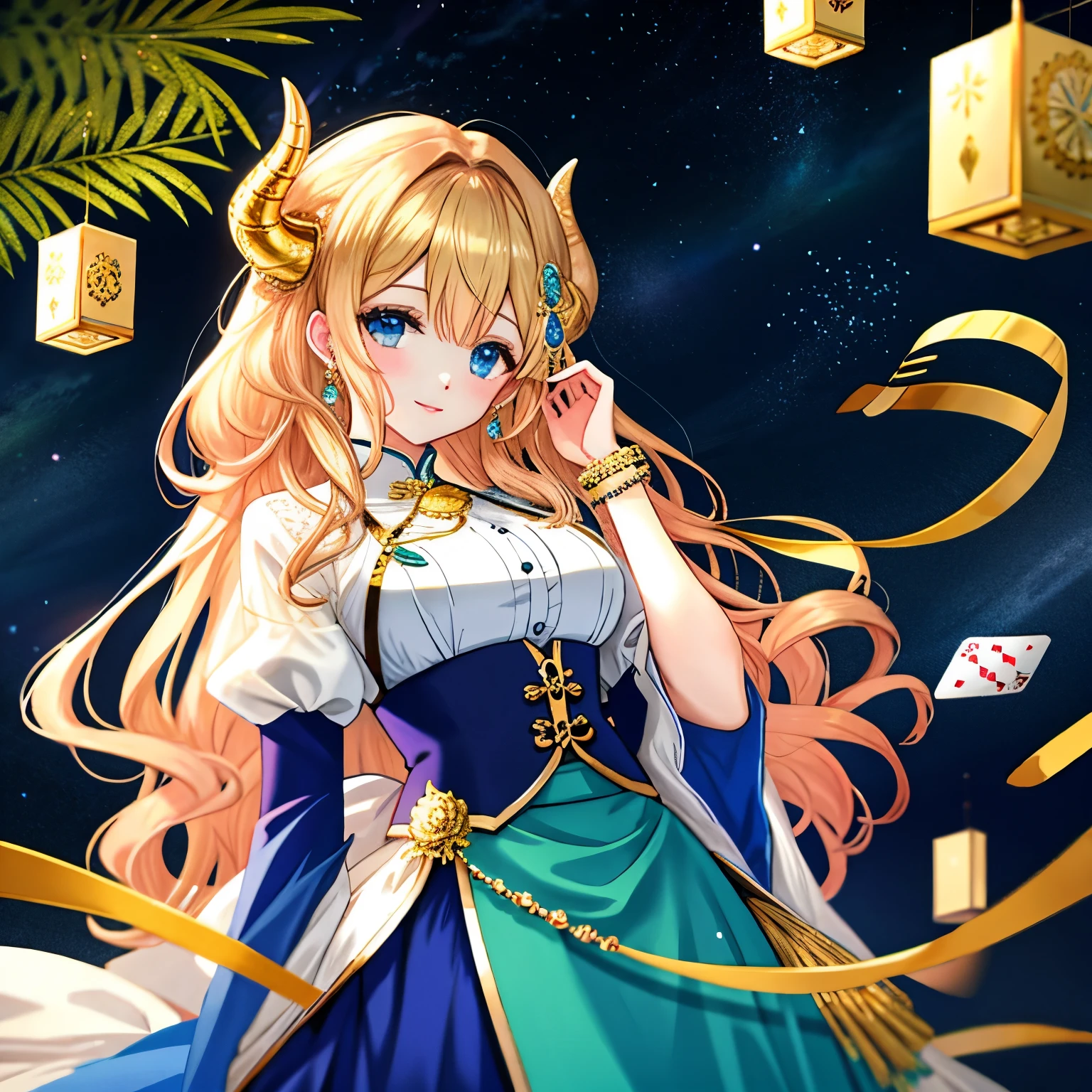 ・SEAART用AIプロント
Illustration Improvement: (masterpiece, best quality), (ultra-detailed), super high resolution, (Top Quality photorealistic Illustration), (Super Definition), (cute illustration:1.3), (high Saturation:1.2), detailed beautiful face and eyes, (an extremely delicate and beautiful), (nice hands, perfect hands), (appropriate posture), (appropriate configuration), ideal ratio body proportions
BREAK
Theme: **「「「A lot of gold and blue as the main, blessing and protection of gambling luck and money luck」」」**
BREAK
Number of People: (ultra-ultimate beautiful woman)
BREAK
Details of the Face: **「「「Beautiful eyes, perfect nose, attractive lips」」」**
BREAK
Details of the Movement: **「「「Dynamic pose, elegant movement」」」**
BREAK
Emotion: **「「「Happiness, confidence, strength」」」**
BREAK
Viewpoint: **「「「Front」」」**
BREAK
Composition: **「「「Central arrangement, balanced configuration」」」**
BREAK
Details of the Background: **「「「City night view, skyscrapers, starry sky」」」**
BREAK
Details of the Costume: **「「「Elegant dress, gold accessories, blue ribbon」」」**
BREAK
Body Type: Cleavage, abs
BREAK
Wings, Horns, Tail: **「「「Golden wings, blue tail」」」**
BREAK
Hairstyle and Color: **「「「Long hair, gold」」」**
BREAK
Possessions: **「「「Lucky coin, card」」」**
BREAK
Light and Shadow: **「「「Dramatic lighting, strong contrast」」」**
BREAK
Color: **「「「Gold, blue, green, light blue, yellow, silver, deep red, pink, wine red, dark brown, light purple」」」**
BREAK
Illustration Size: 768x768
BREAK
Atmosphere of the Illustration: **「「「Anime style」」」**
BREAK
Other: **「「「Symbol of gambling, symbol of money luck」」」**
BREAK
World View: Fusion of anime and manga
BREAK
Style: Anime goddess, charming anime girl, beautiful and attractive anime woman, detailed details. Girls' Frontline, top rated on pixiv, from Girls' Frontline, Kusharuto Krentz key art feminine, Azur Lane style, anime Barbie with white stockings, from Azur Lane video game
BREAK
Power Words: Artistic, genius, perfect, ultimate, strongest, artistica
