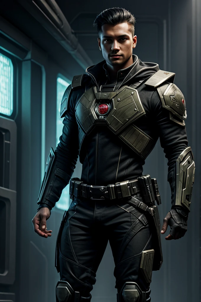 Human Ranger Male Pre-Cyberpunk Pre-HighTech Dark-Fantasy