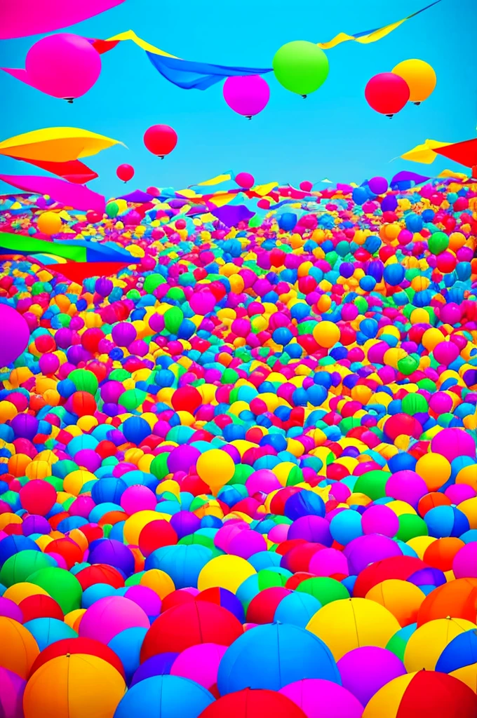 Draw an event that brings together festivals from around the world. I want the image to be as colorful and beautiful as possible.