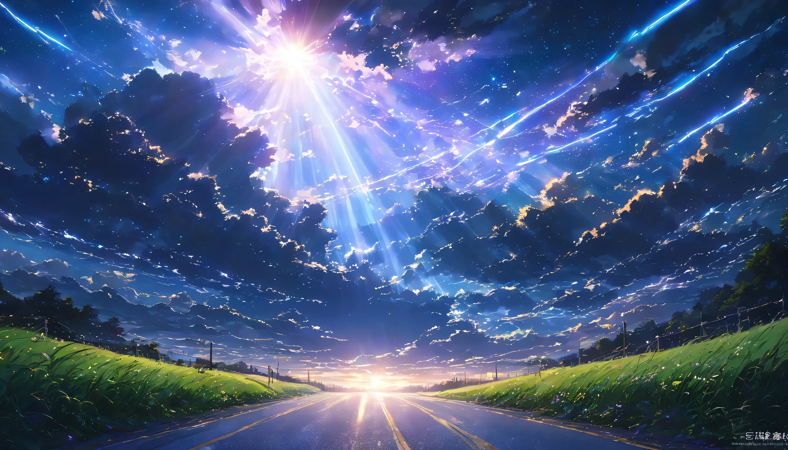 dark, 暗dark, Light, Rays, Sky, Light line, God Secret, god holy, hope, comfort, road, future, cloud, Night Sky, Star, moon, contour, Compared, dramatic, fantasy, Beauty, Inhalation, God々Shii, awe, God Secret,beautiful Anime Landscape, landscape painting, Beauty Digital Painting, andreas rocha, Beauty artwork illustration, Wonderful Shii Wallpaper, Raysmond Han, Tall Beauty Painting, Gribble Studio Makoto Shinkai, Beauty Wallpaper, Anime Landscape