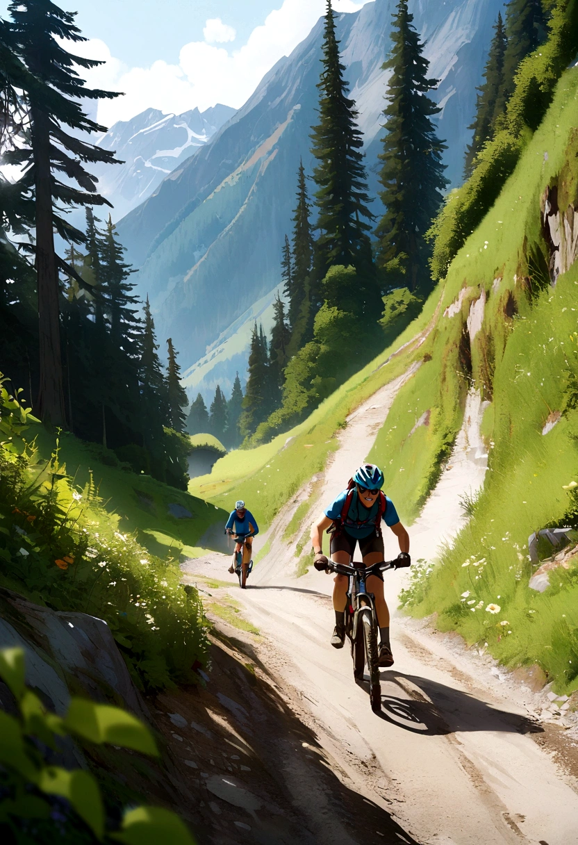 Morgins mountain bike trail