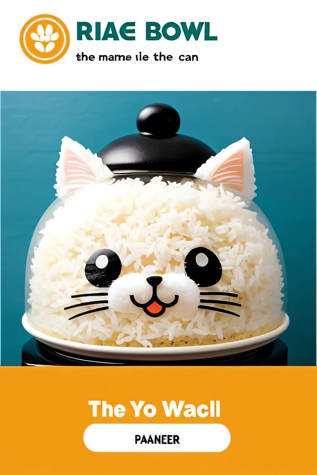The logo uses a rice bowl as the main graphic,A cute anime character head popped out from the middle of the rice bowl(Like a cat wearing a rice ball hat),The character's eyes are shining。The rice bowl and characters are brightly colored in orange and blue,A sharp contrast。Under or beside the rice bowl,Write the four words "Dry rice drama" in simple font,The font color is coordinated with the main color。The entire Logo presents a lively、Interesting atmosphere,Let people feel the charm and fun of animation at a glance。