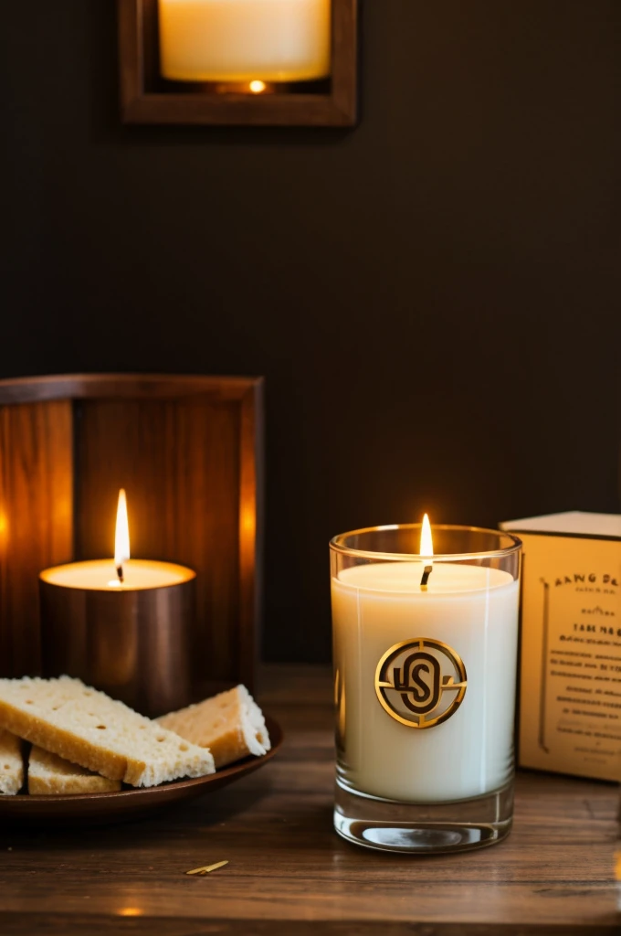 burning candle logo