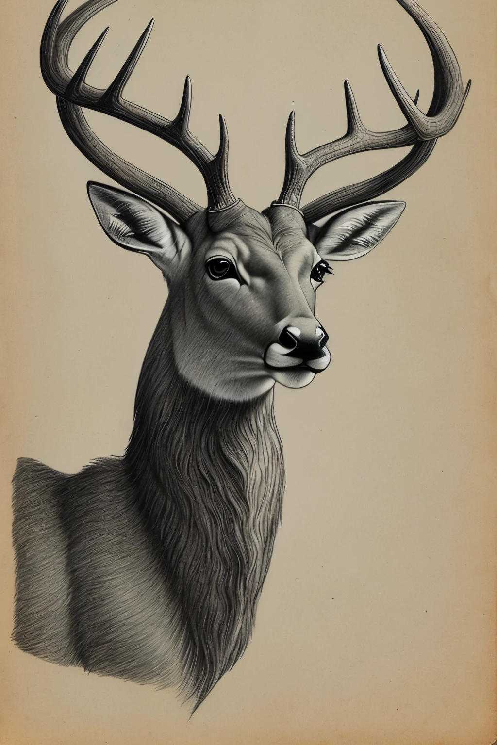 A meticulously crafted pencil sketch of a majestic deer,
with fine lines and smooth strokes that capture every detail,
exuding the dignity and grace of a noble buck,
reminiscent of a master's work, a true testament to skill,
a timeless piece, a manuscript brought to life,
a piece of art that takes you back to the golden age of illustration.
niji 5, s2, a work of art, a pencil portrait of elegance and strength.