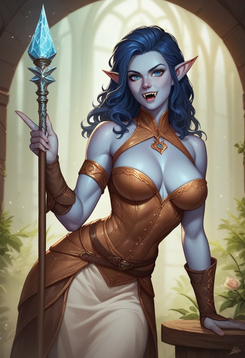 Woman grim reaper,ashen skin, holding a scythe,in an abandoned house, showing breast nipples 
