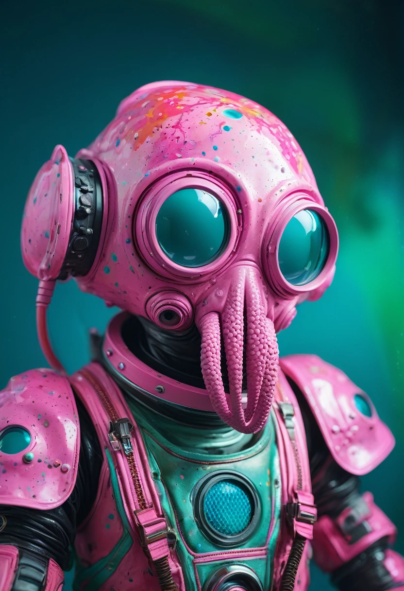 8K, ARTISTIC photogrAphy, best quAlity, mAsterpiece: 1.2), A (potrAit:1.2) Don Bluth Style  ASTRONAUT Cthulhu pink Toon Doll, full body RAW candid cinema, cyan hair, 16mm, color graded portra 400 film, remarkable color, ultra realistic, sad admosphere, dark lighting, oppressive atmosphere, depressive colors, kodak portra 400, photograph,r, Natural Light,  Pinhead lighgts, blur reflection, Brush Strokes, Smooth, abstract, Splatter, Oil On Canvas, rainbow colors, fractal isometrics details bioluminescens : a stunning realistic photograph of wet bone structure, 3d render, octane render, intricately detailed, titanium decorative headdress, cinematic, trending on artstation | Isometric | Centered