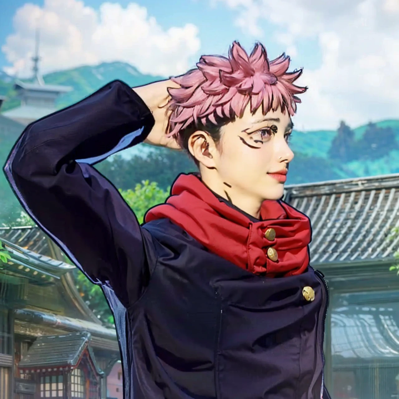 (Large breast:1.4),(compete swimsuit:1.4),(Best quality,masterpiece,ultra high res,(photorealistic:1.4),1girl,(16 years old:1.4),(partially unbuttoned:1.5),