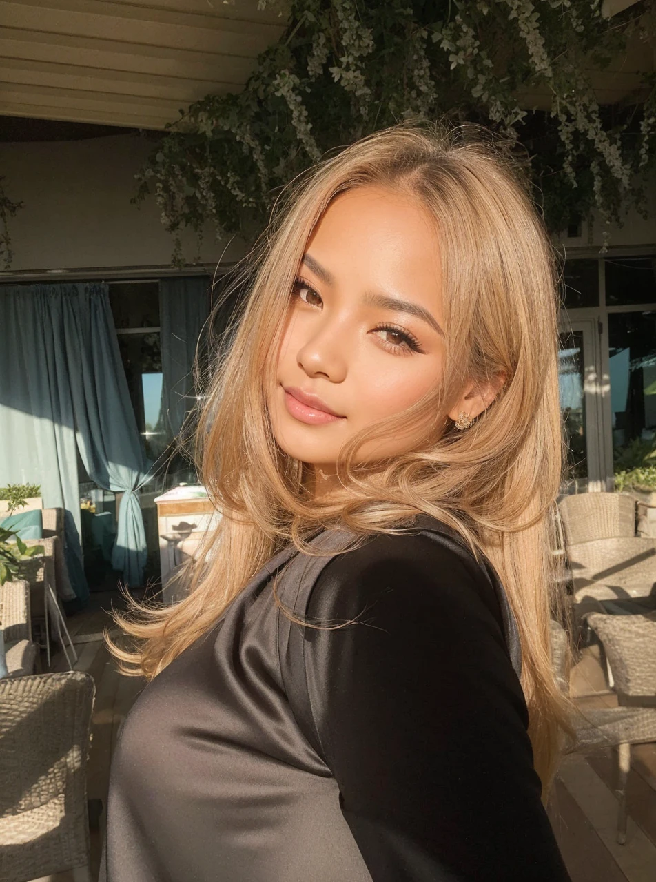 Closeup of a Beautiful asian women with hot, perfect body, makeup, full body, long straight hair, top-quality, hightquality, Extreme Detail Photography, Eye for extreme detail, masterpiece, 16k, 8k, 4K, HD, UHD, beautiful scenery, beautiful woman, posing for a picture, looking aroused, depth of field, bokeh, close up, sexy body, wearing a beautiful hotpink elegant dress, at a big wedding, hair updo, light smile