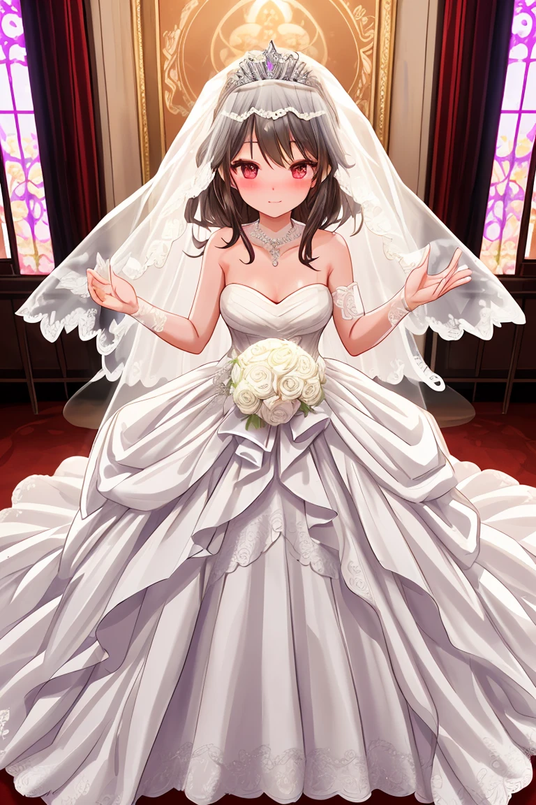 Wedding dress　Wedding hall　tiara