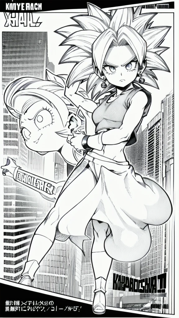 Kefla
Solo . Simple background , manga style , Fitgirl , Lineart , sfw , monochrome,greyscale,comic , Standing , Normal pose , sensual , Safe for work , fullbody , kefla_dragonball,jewelry, earrings, crop top , arm crossed