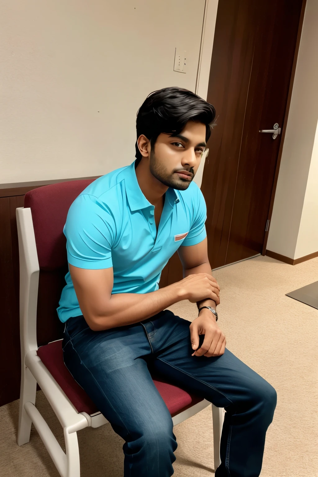 Adarsh name sitting on chair