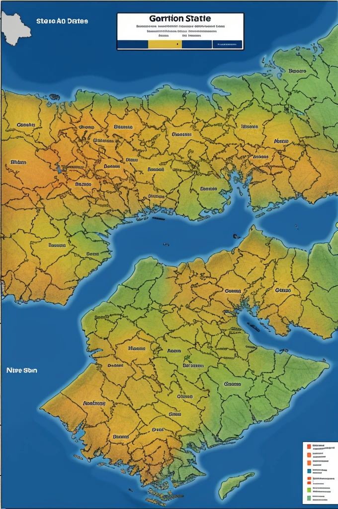 Generates a map with a division of 8 states
