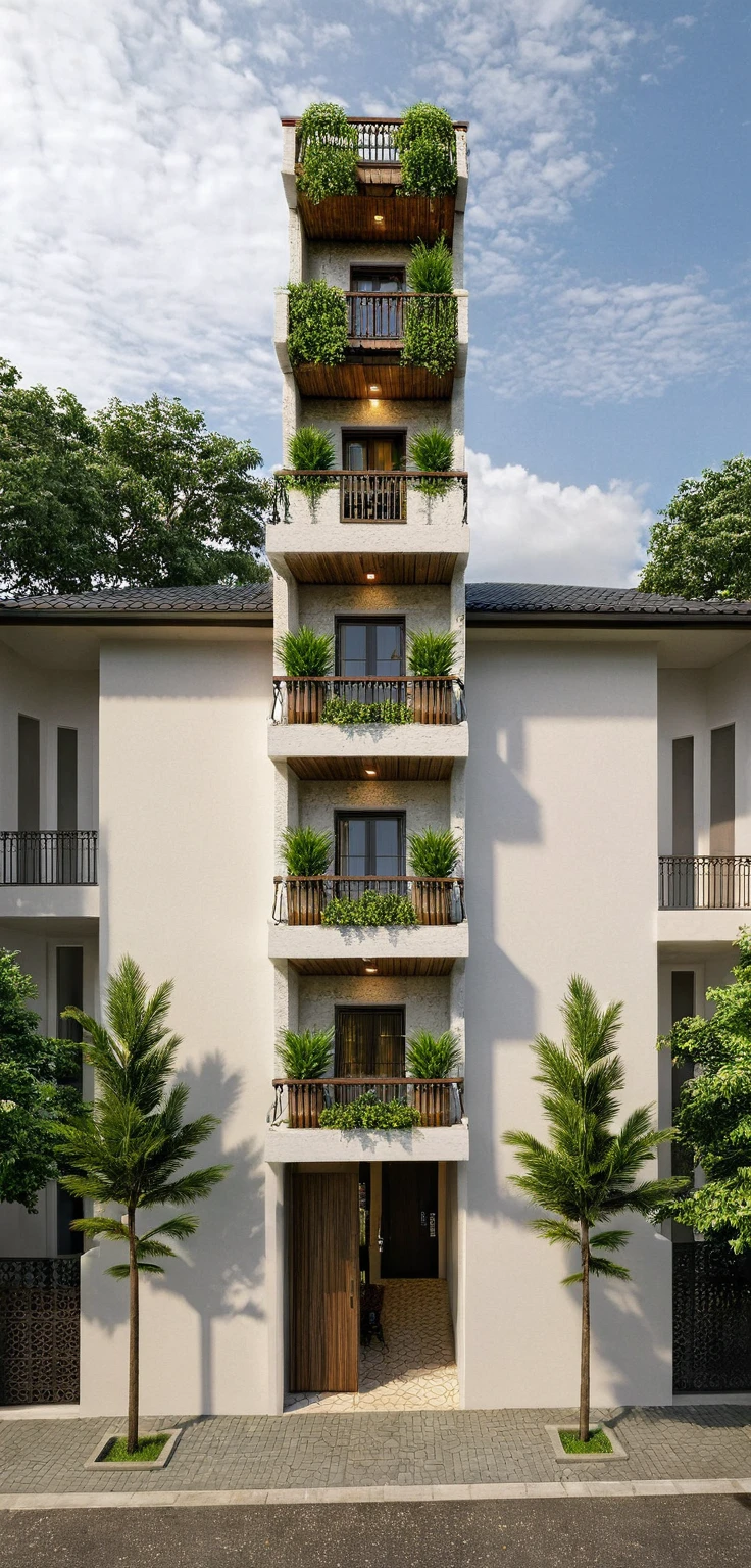 Raw photo,Masterpiece, high quality, best quality, authentic, super detail,
exterior, outdoors, house style indochine on the street ,aiaigroup
road,pavement, grass, trees, sky, cloud, (day:1.1)