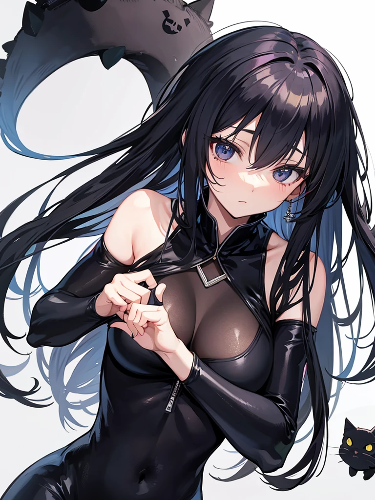 Hinata Hyuga in black cat suit