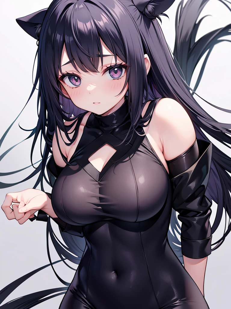 Hinata Hyuga in black cat suit