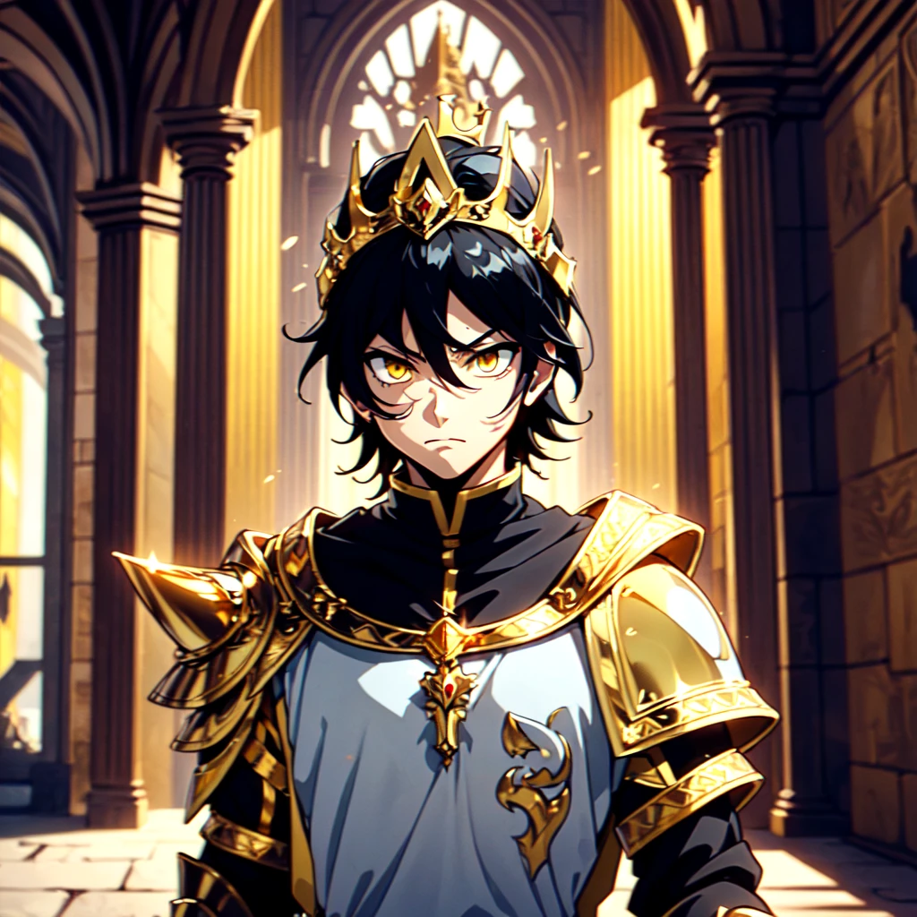 128K Ultra High Definition,
128K Ultra High Quality,
128K Ultra High Resolution,
Best Definition,
Best Quality,
Best Resolution,
Perfectly Detailed,
Perfectly Designed,
Extremely Detailed,
Extremely Designed,
Hyper Detailed,
Hyper Definition,
Hyper Quality,
Hyper Resolution,
Masterpiece,
(((Anime))),
Body Shot,
(((Boy))),
Handsome,
Muscular Body,
(((Black Mid Hair))),
(((Yellow Eyes))),
(((Gold Warlord Armor))),
(((Inside Of Medieval Royal Palace Background Scenery))),