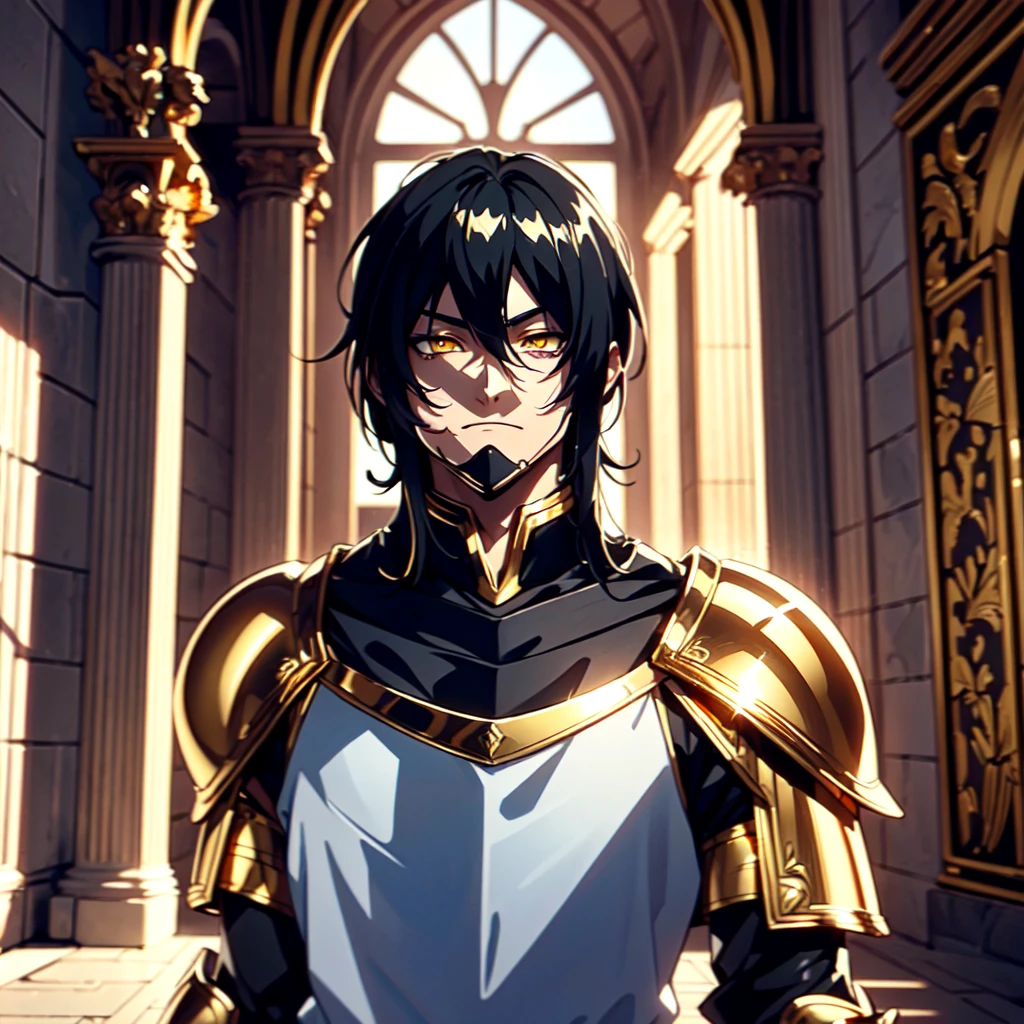 128K Ultra High Definition,
128K Ultra High Quality,
128K Ultra High Resolution,
Best Definition,
Best Quality,
Best Resolution,
Perfectly Detailed,
Perfectly Designed,
Extremely Detailed,
Extremely Designed,
Hyper Detailed,
Hyper Definition,
Hyper Quality,
Hyper Resolution,
Masterpiece,
(((Anime))),
Body Shot,
(((Boy))),
Handsome,
Muscular Body,
(((Black Mid Hair))),
(((Yellow Eyes))),
(((Gold Warlord Armor))),
(((Inside Of Medieval Royal Palace Background Scenery))),