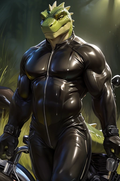 (big black rubber horse penis:1.5,bigballs),standing in black slime tentacles lair,flexing an arm,(((human head:male,bara face,short hair:brown,melting:1))),(in black slime rubber suit,rubber suit:1.5 ),(black slime forest background:1.5),(by ross ,by null-ghost, by thebigslick, by darkgem, by honovy)
