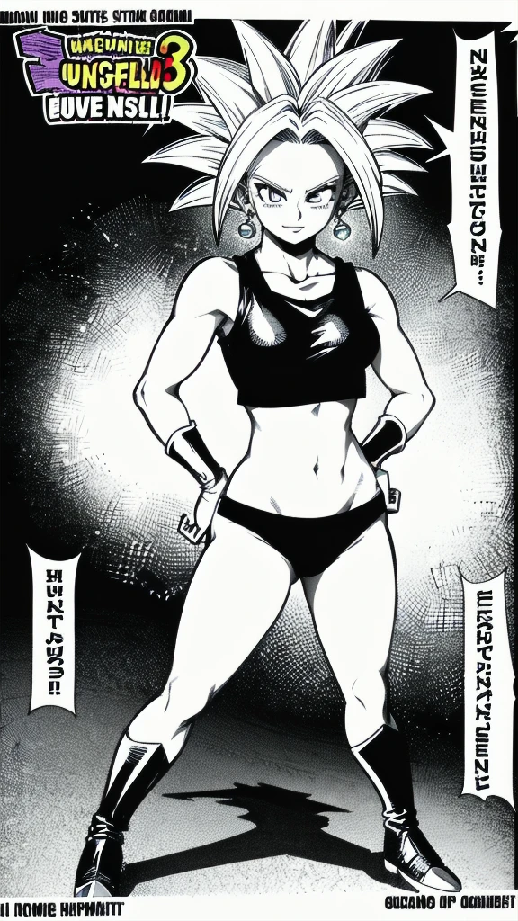 Kefla hentai
Solo . Simple background , manga style , Fitgirl , Lineart , sfw , monochrome,greyscale,comic , Standing , Normal pose , sensual , Safe for work , fullbody , kefla_dragonball,jewelry, earrings, crop top ,  sexy 