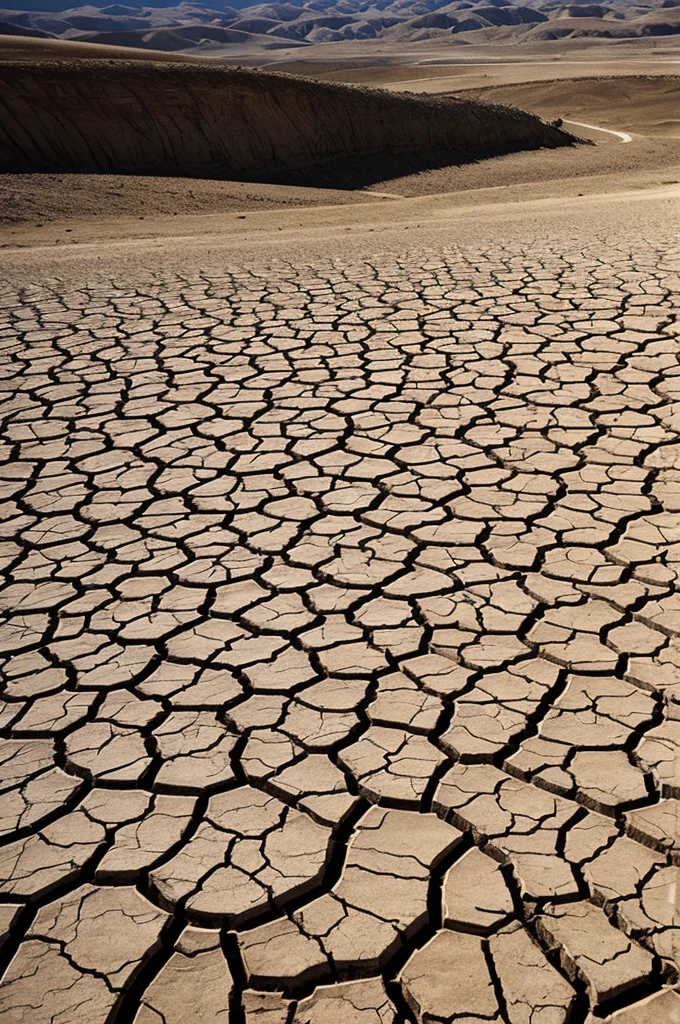Terrible drought descended