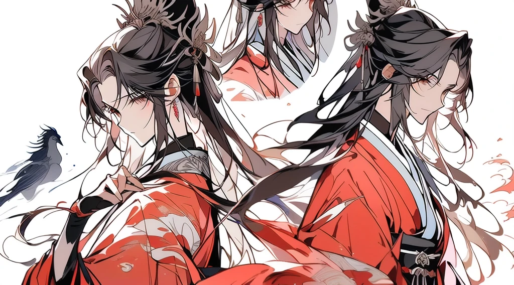 anime girl in red kimono with umbrella and horse in the background, a beautiful fantasy empress, onmyoji detailed art, palace ， a girl in hanfu, by Yang J, japanese goddess, onmyoji, anime fantasy illustration, anime fantasy artwork, detailed digital anime art, beautiful digital artwork, inspired by Ju Lian, rossdraws sakimimichan, anime goddess