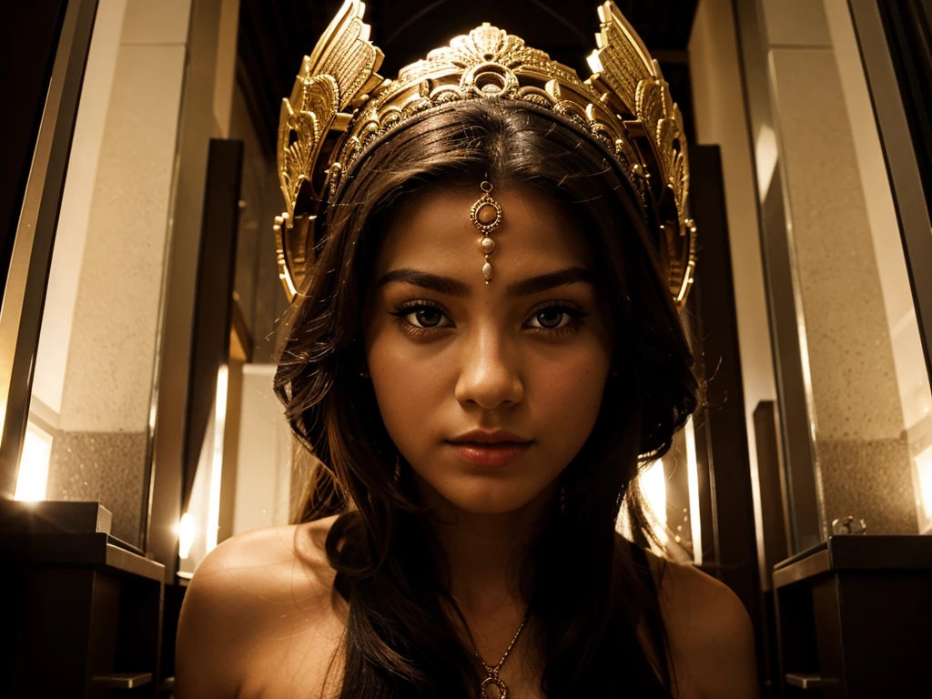 Front view of the goddess