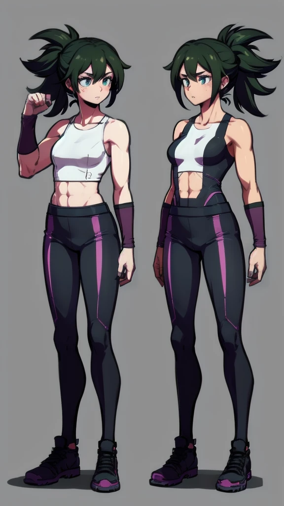 Girl
Solo . Fullbody . Simple background , multiple view , Fitgirl , standing pose , Hd , Masterpiece , Lineart