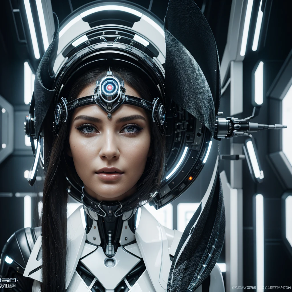 woman in headdress, full length, seductive, very detailed visual portrait, futuristic робототехник, nice, extremely detailed shot of the goddess, beautiful cyborg girl, Jason Angle, keyframe, anthropomorphic _ Humanoid, futuristic, realistic and high quality. With a good and seductive figure and look