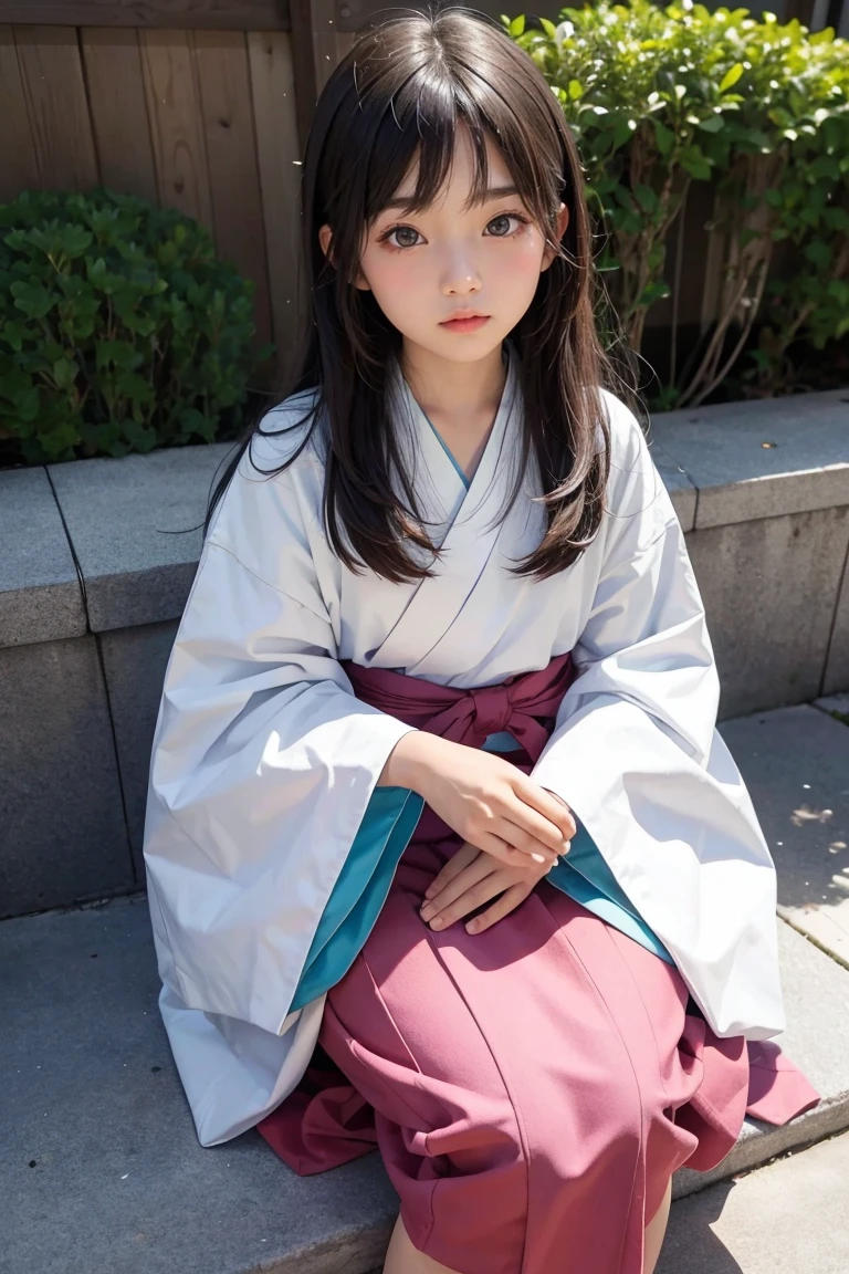 Image of a 10 year old Japanese girl、Natural Face