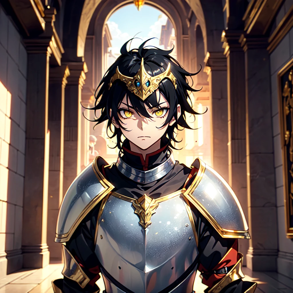 128K Ultra High Definition,
128K Ultra High Quality,
128K Ultra High Resolution,
Best Definition,
Best Quality,
Best Resolution,
Perfectly Detailed,
Perfectly Designed,
Extremely Detailed,
Extremely Designed,
Hyper Detailed,
Hyper Definition,
Hyper Quality,
Hyper Resolution,
Masterpiece,
(((Anime))),
Body Shot,
(((Boy))),
Handsome,
Muscular Body,
(((Black Mid Hair))),
(((Yellow Eyes))),
(((Gold Warlord Armor))),
(((Inside Of Medieval Royal Palace Background Scenery))),