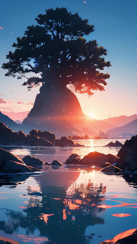 The clear blue sky is tinged with a deep blue, characteristic of summer. Looking from one end of the sky to the other, the gradation of blue changes subtly, becoming more transparent the further one's gaze goes. The white clouds floating in places are as fluffy as cotton candy and are slowly being carried away by the wind. The sun rises high, casting an intense light that casts a firm shadow on the earth. Its light leaks through the trees, creating flickering shadows on the ground. Under a blue sky, green leaves glisten in the light, and in the distance, the silhouettes of mountains appear thin. If the ocean is nearby, the sound of gentle waves can be faintly heard and the scent of the tide wafts in the air. The smell of grass and flowers also mingle, and the air is filled with the scent of summer. The cicadas' chirping echoes through the air, their sound further enhancing the serenity of the summer day.
Translated with DeepL.com (free version)