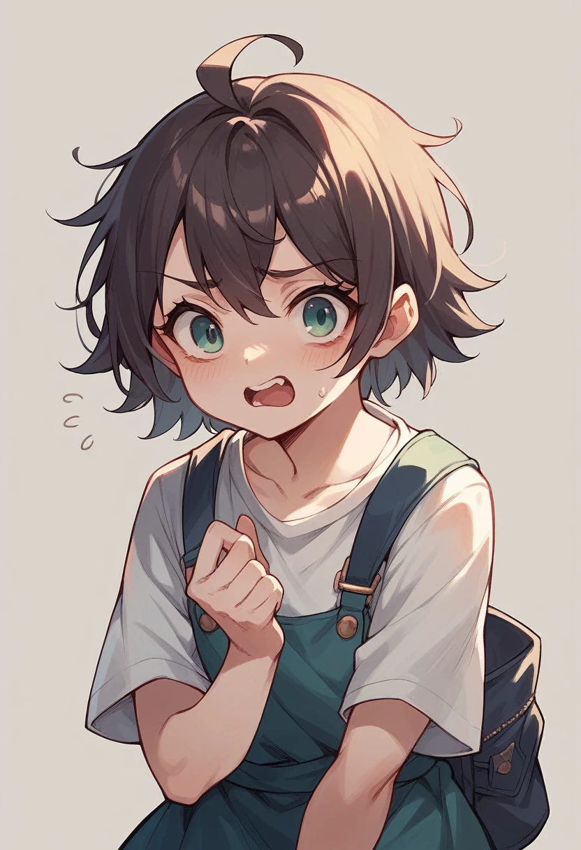 Telling to be silent, cute
