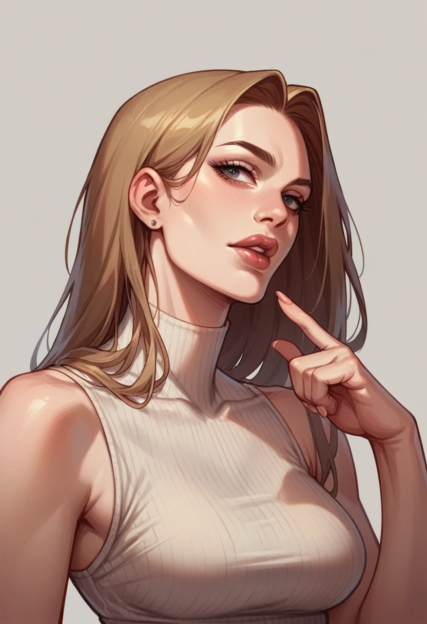 Finger on lips, silent