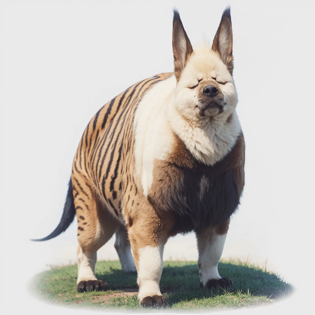 please make the evolution of this animal smaller but majestic, (no eyes)