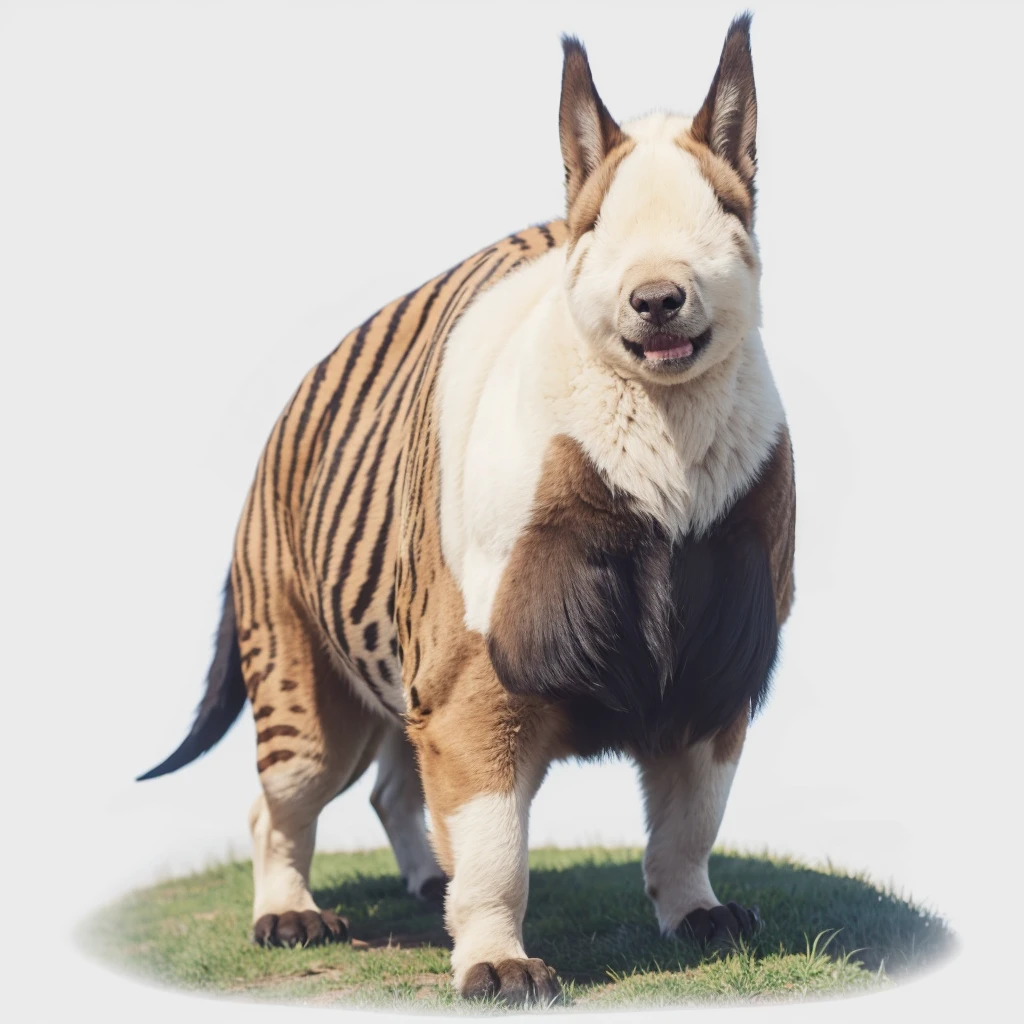 please make the evolution of this animal smaller but majestic, (no eyes)